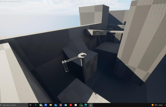 A Cave Platforming section