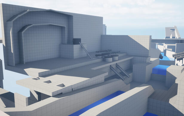 Objective : Fix the Vault &amp; all players jump over this air-pressure Pump to generate water-flow