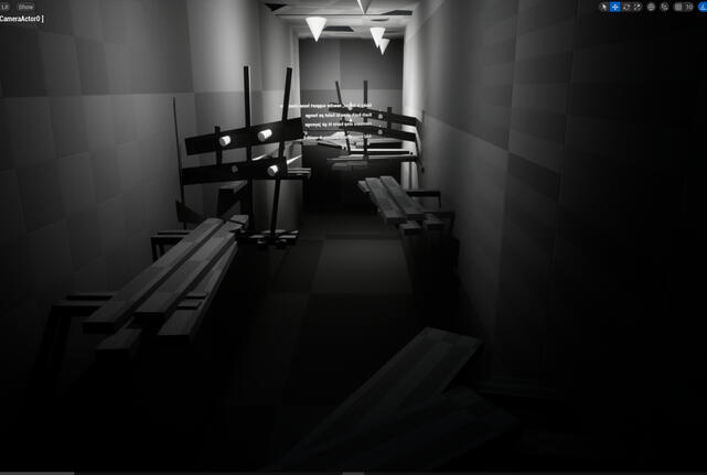 jumping through platforms &amp; avoiding obstacles throughout the hallway